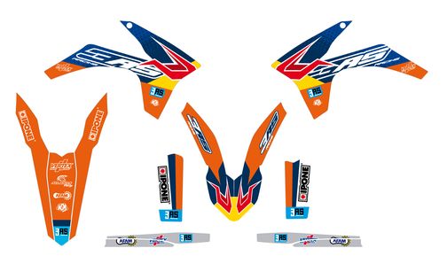 Kit déco 3AS Racing édition Factory KTM 125/250/300 EXC 250/350/450 EXCF 2012-2013 | 3AS RACING