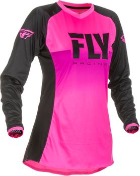 Maillot cross femme Fly Racing 2019 Lite - Neon Rose Noir