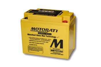 Batterie moto 12v MOTOBATT MBTX12U (4 poles)