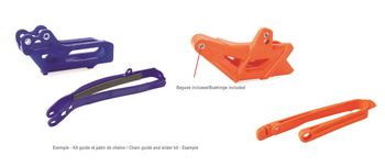Kit guide chaine+ patin de bras oscillant POLISPORT Honda CRF