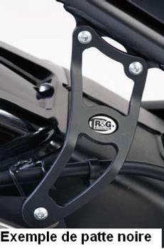 Kit suppression repose-pieds arrière R&G Noir pour ZX10R 2011-2013
