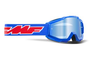 Masque cross enfant FMF Powerbomb Rocket Bleu - Ecran Iridium