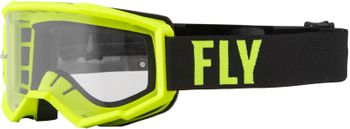 Masque cross enfant Fly Racing Focus - Jaune Fluo Noir