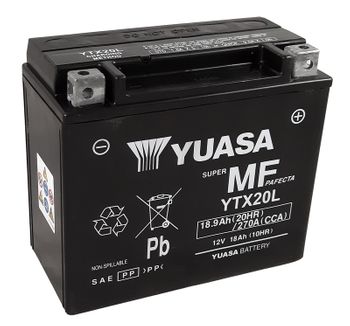 Batterie YUASA YTX20L FA sans entretien activée usine