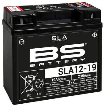 Batterie moto 12v BS BCP1812 SLA activée usine
