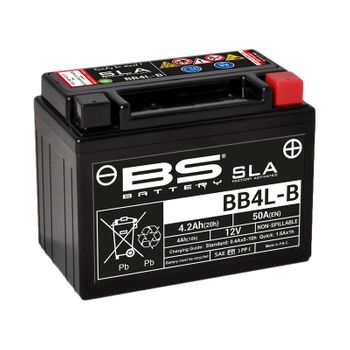 Batterie moto 12v BS YB4L-B SLA activée Usine