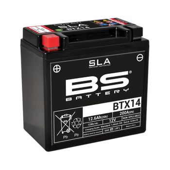 Batterie moto 12v BS YTX14 SLA activée usine