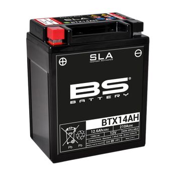 Batterie moto 12v BS YTX14AH SLA activée usine