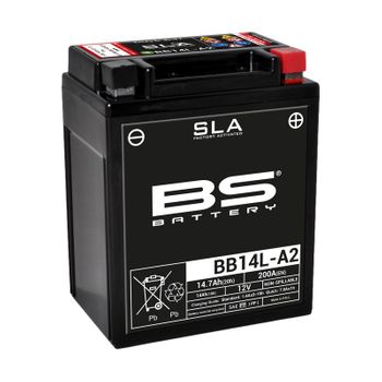 Batterie moto 12v BS YB14L-A2 SLA activée usine