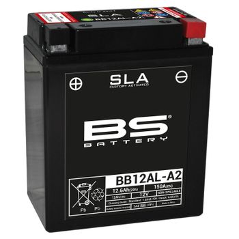 Batterie moto 12v BS YB12AL-A2 SLA activée usine