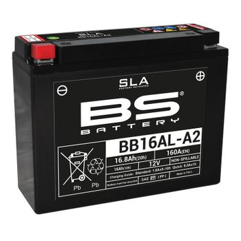 Batterie moto 12v BS YB16AL-A2 SLA activée usine
