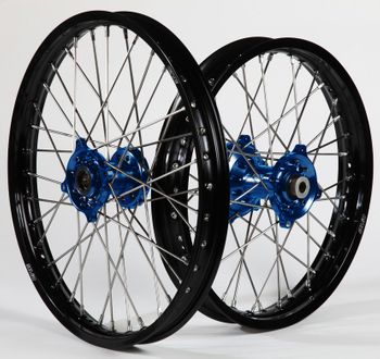 Paire de roues BUD Racing moyeux Bleu Husqvarna 12/10´´ 50 TC 2017-2022