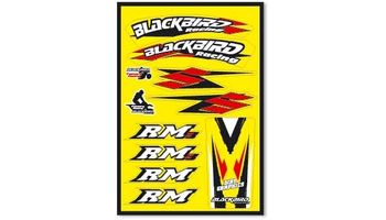 Kit stickers BLACKBIRD jaune universel RM