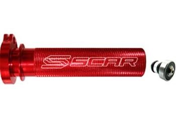 Barillet de gaz SCAR alu Honda 250/450 CRF-R  Rouge