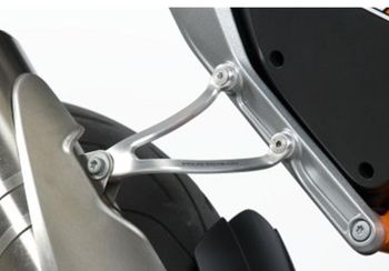 Patte de fixation de silencieux R&G Argent KTM 690 Duke, R 2012-2014